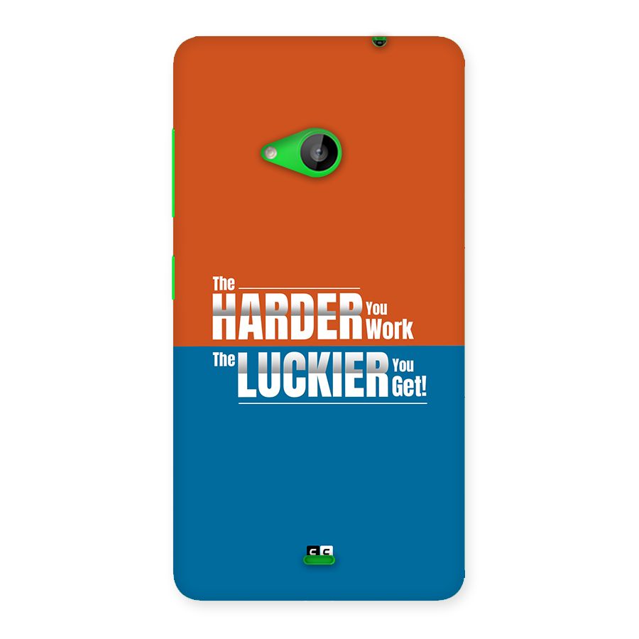 Hard Luck Back Case for Lumia 535