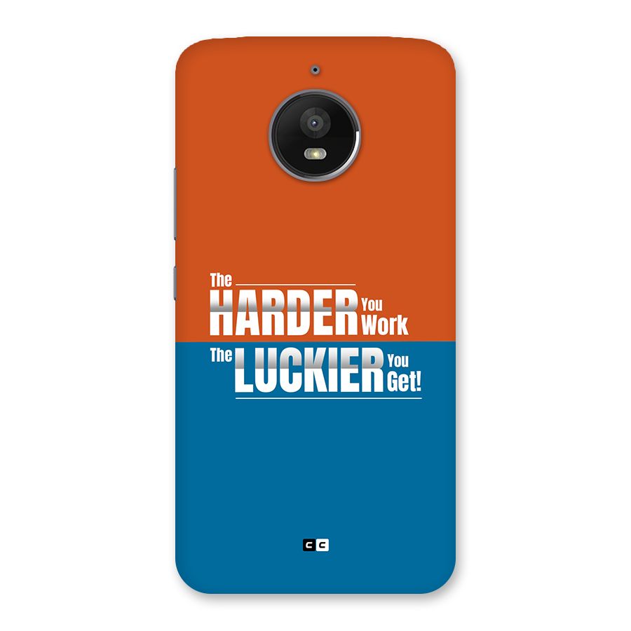 Hard Luck Back Case for Moto E4 Plus