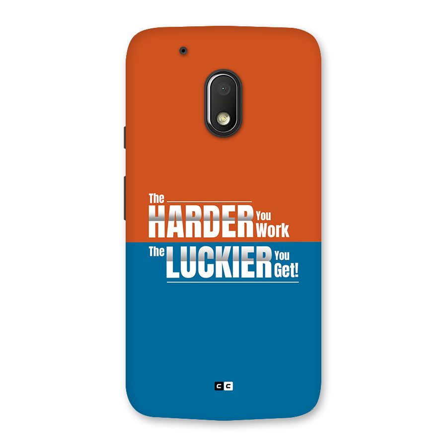 Hard Luck Back Case for Moto G4 Play