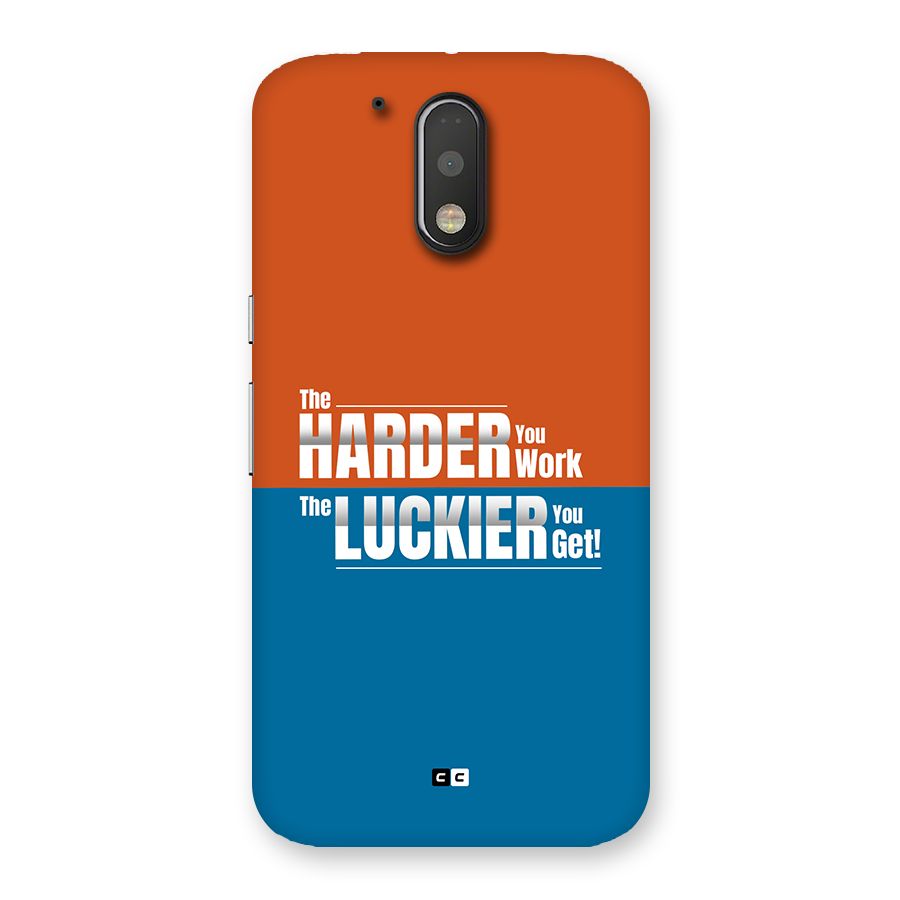 Hard Luck Back Case for Moto G4 Plus