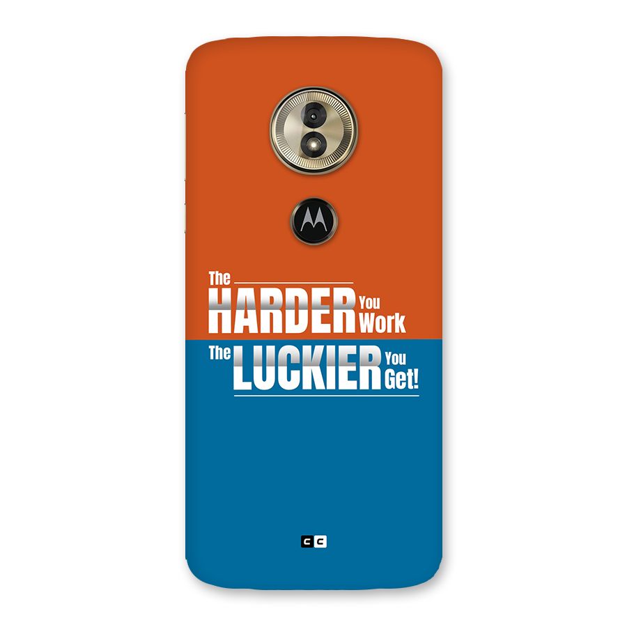 Hard Luck Back Case for Moto G6 Play