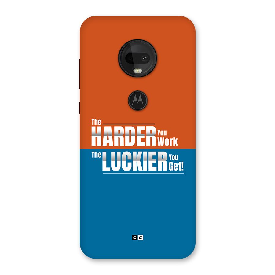 Hard Luck Back Case for Moto G7