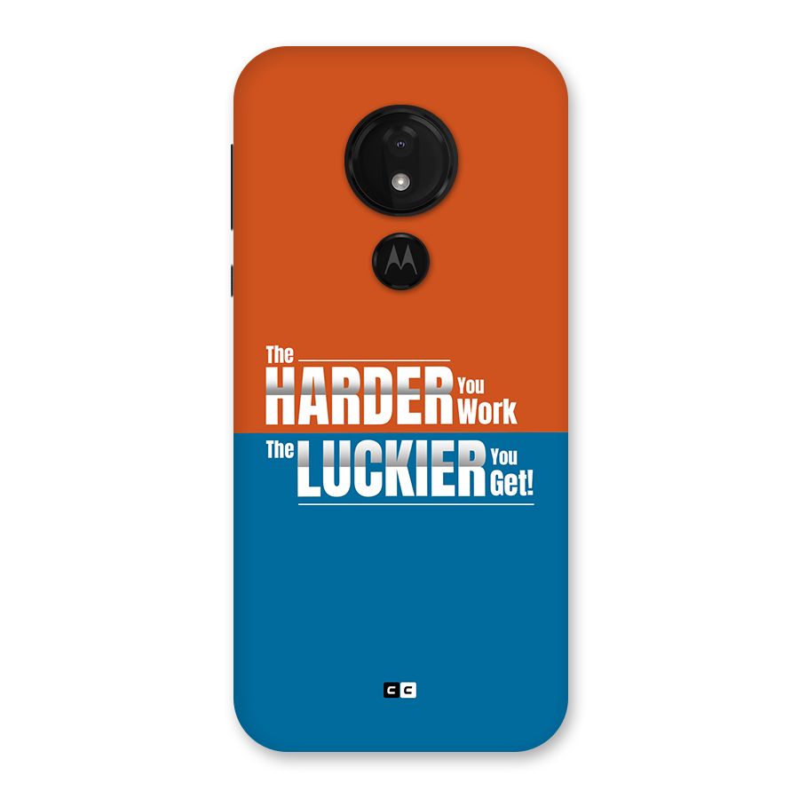 Hard Luck Back Case for Moto G7 Power