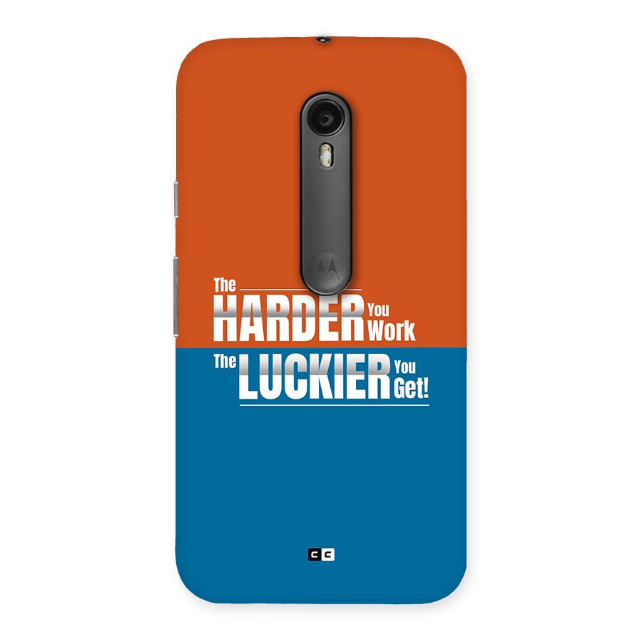 Hard Luck Back Case for Moto G Turbo