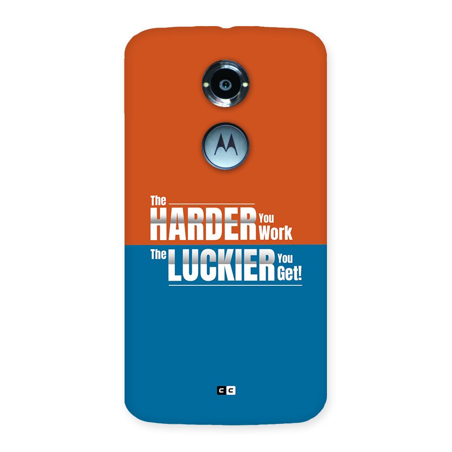 Hard Luck Back Case for Moto X2