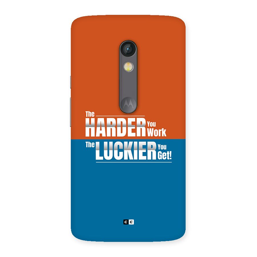 Hard Luck Back Case for Moto X Play