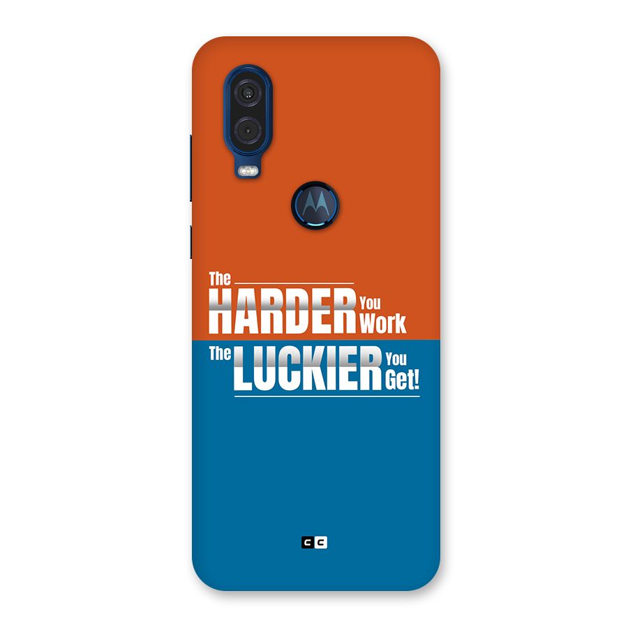 Hard Luck Back Case for Motorola One Vision