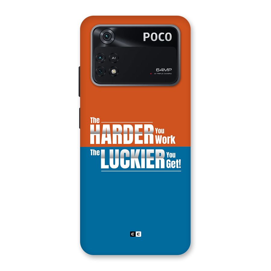 Hard Luck Back Case for Poco M4 Pro 4G