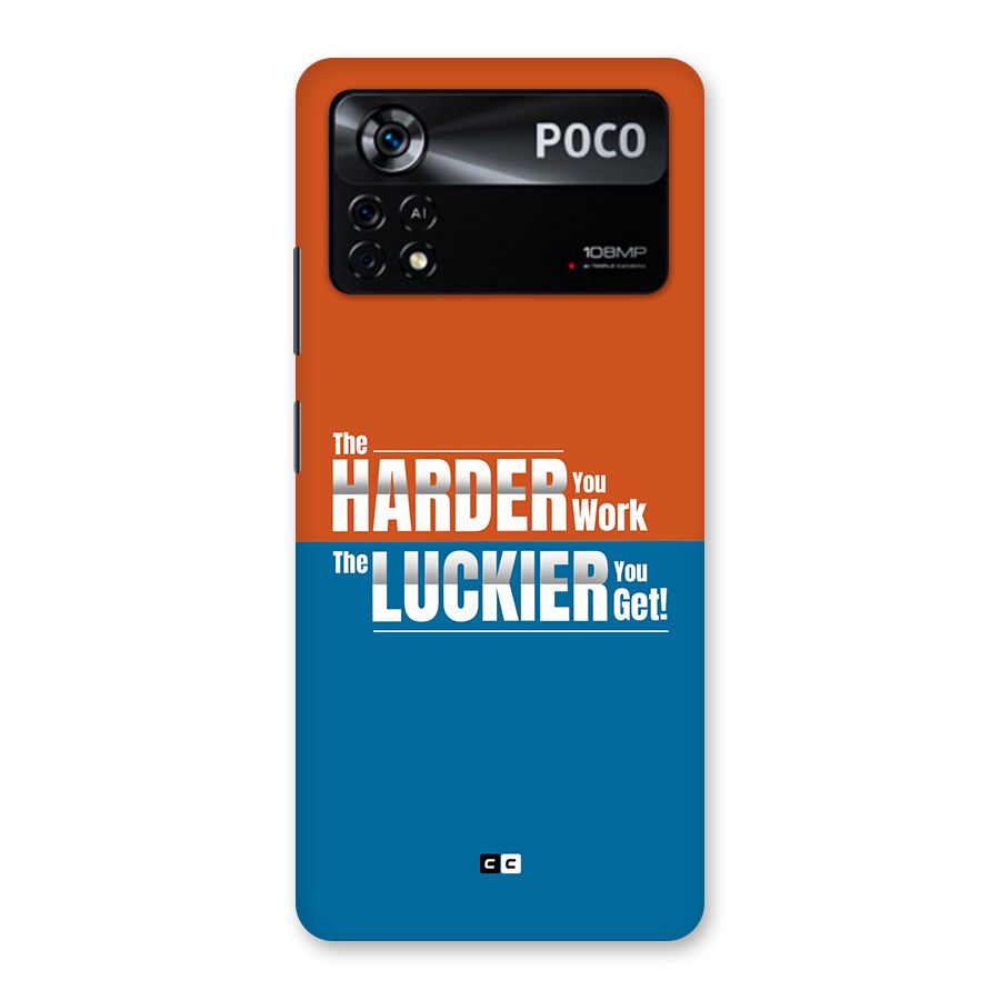 Hard Luck Back Case for Poco X4 Pro 5G