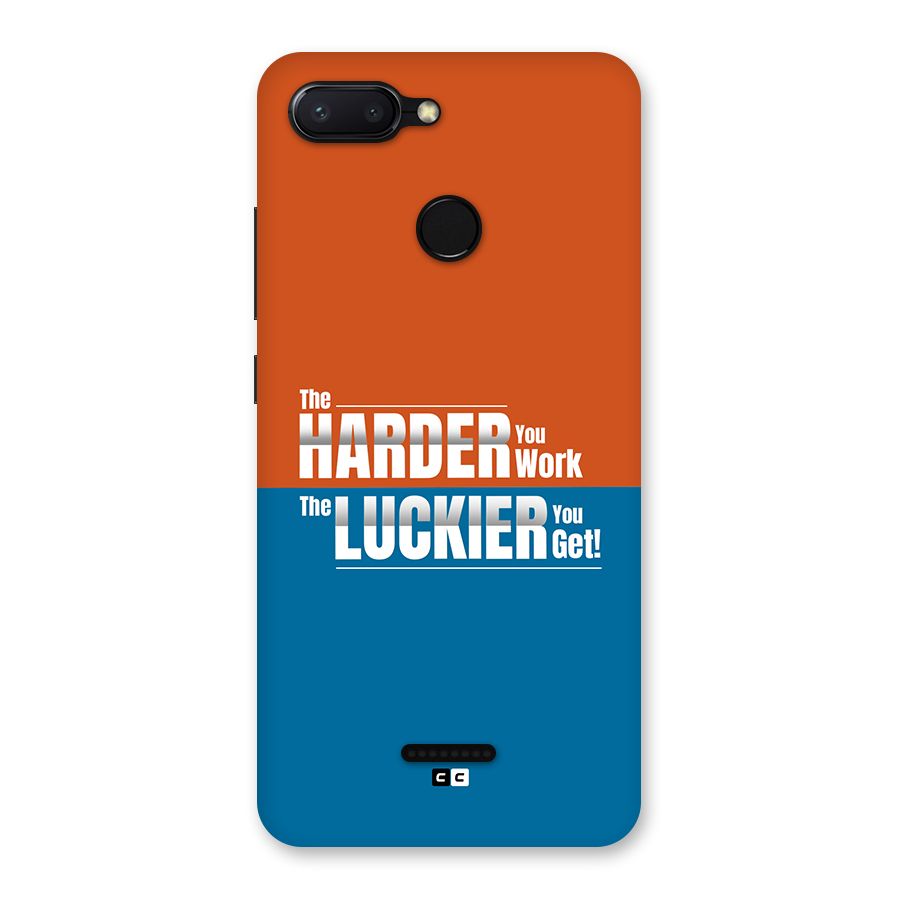 Hard Luck Back Case for Redmi 6