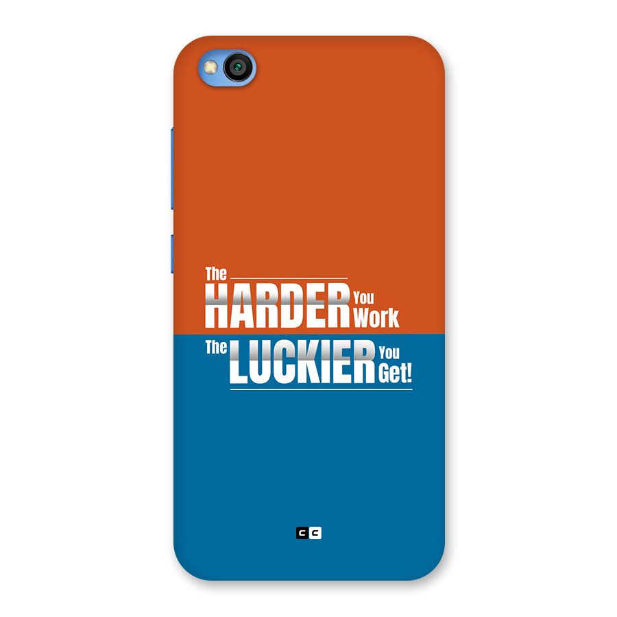Hard Luck Back Case for Redmi Go