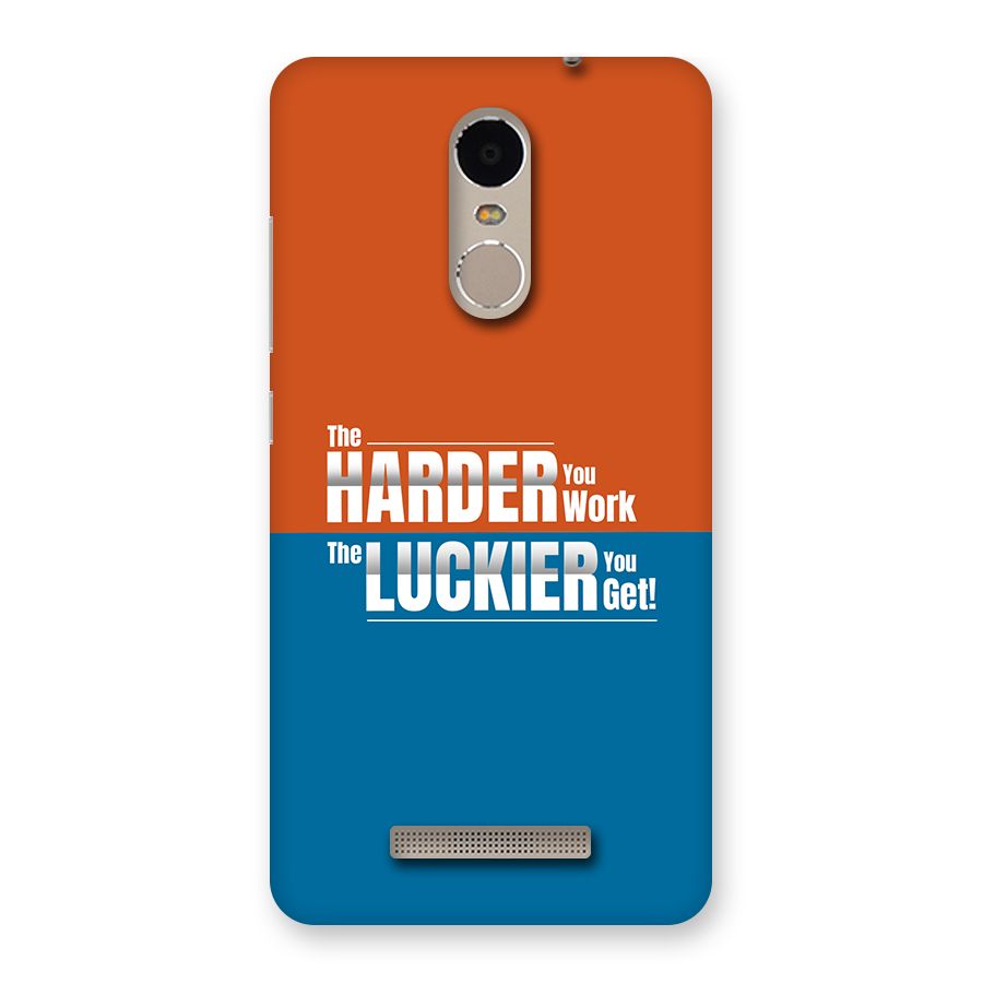 Hard Luck Back Case for Redmi Note 3