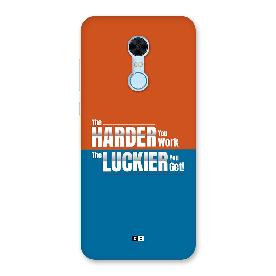 Hard Luck Back Case for Redmi Note 5