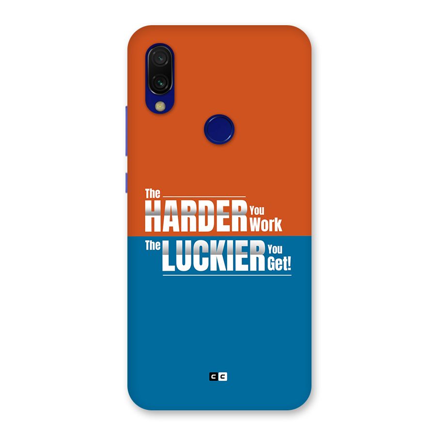 Hard Luck Back Case for Redmi Y3