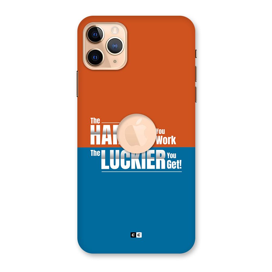 Hard Luck Back Case for iPhone 11 Pro Max Logo Cut