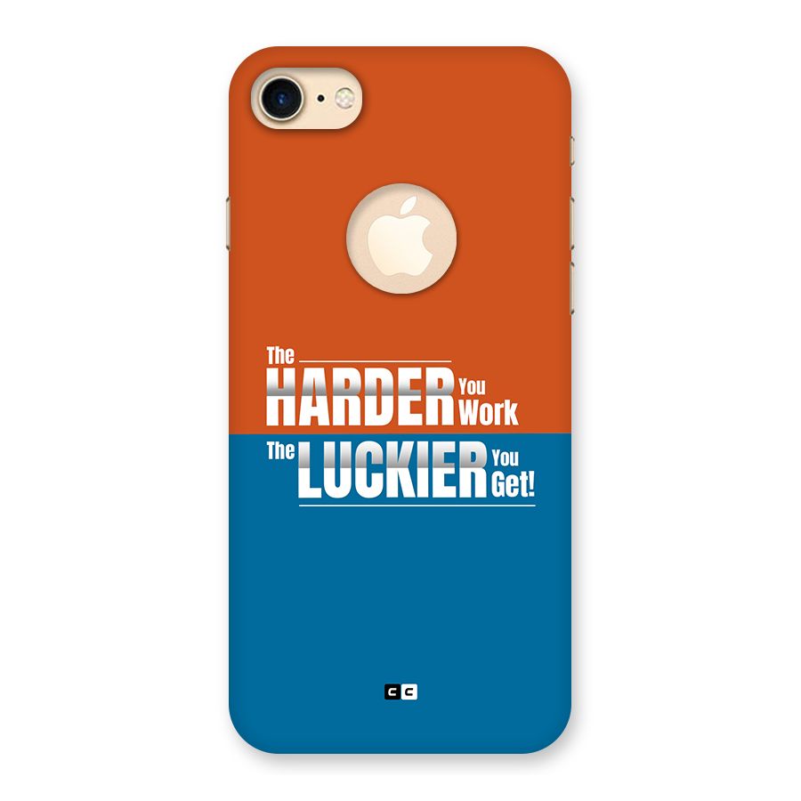 Hard Luck Back Case for iPhone 7 Logo Cut