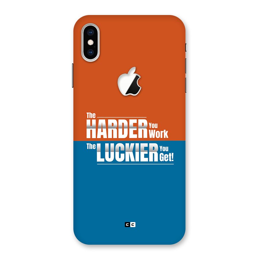 Hard Luck Back Case for iPhone XS Max Apple Cut