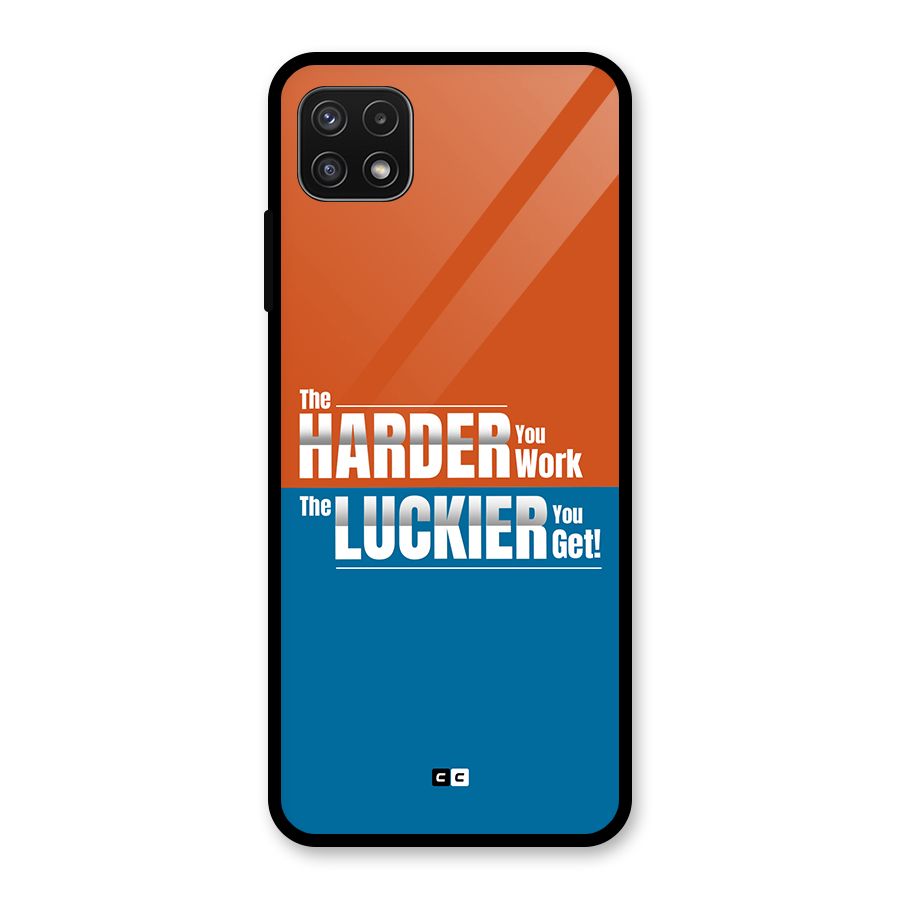 Hard Luck Glass Back Case for Galaxy A22 5G