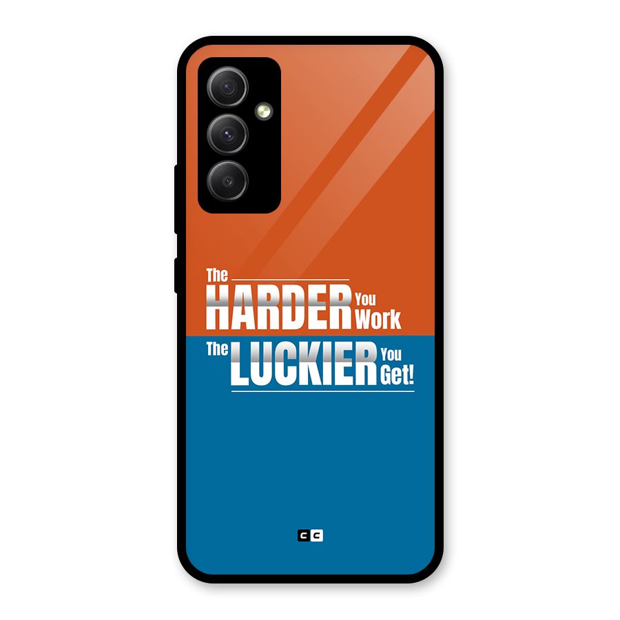 Hard Luck Glass Back Case for Galaxy A34