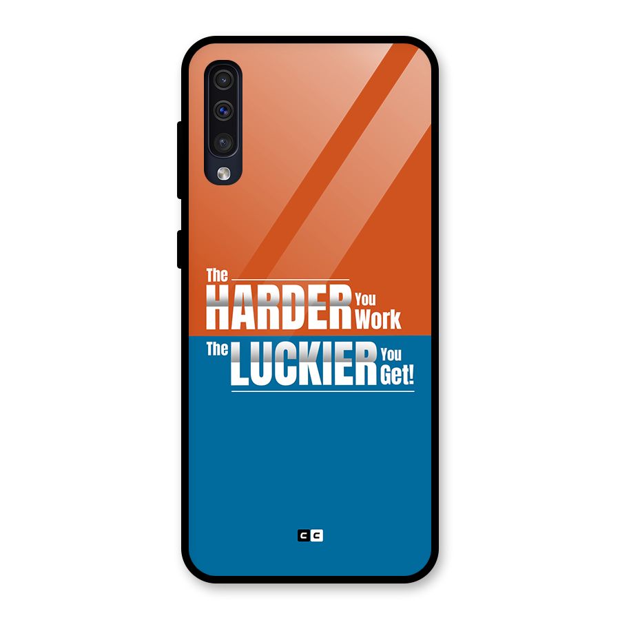 Hard Luck Glass Back Case for Galaxy A50