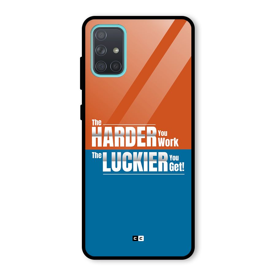 Hard Luck Glass Back Case for Galaxy A71