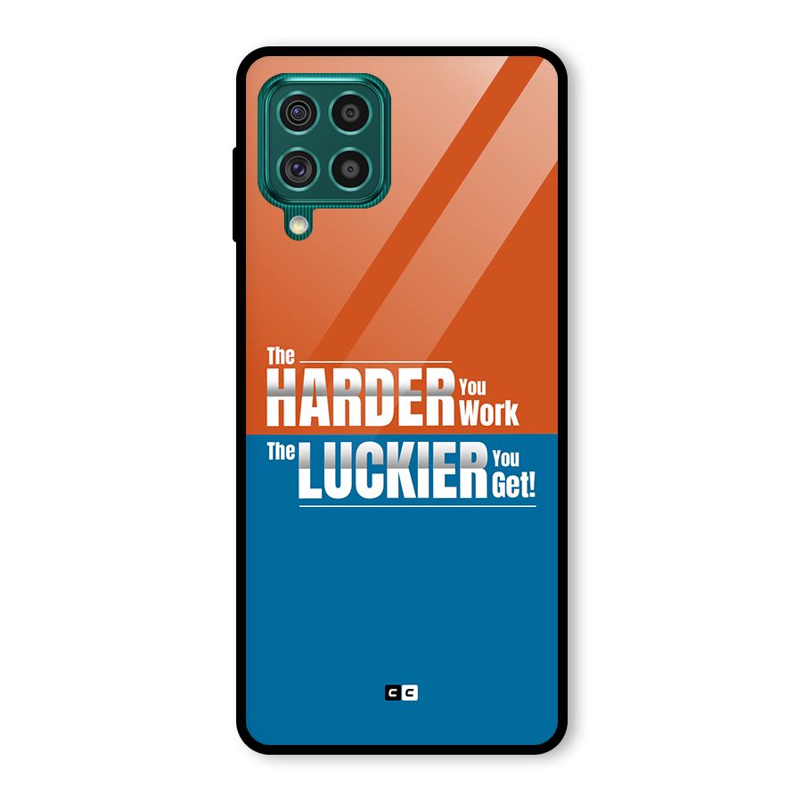 Hard Luck Glass Back Case for Galaxy F62