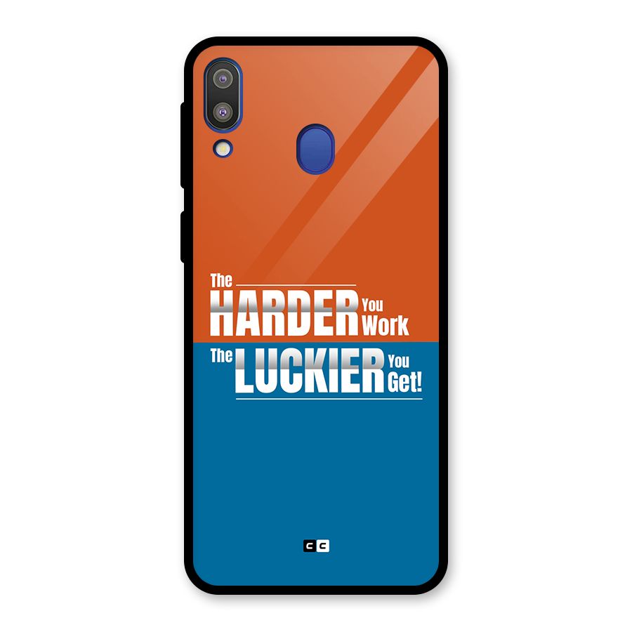 Hard Luck Glass Back Case for Galaxy M20
