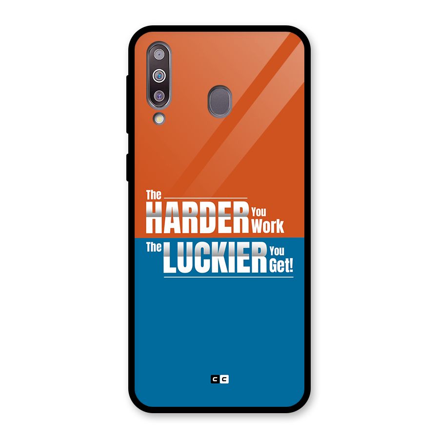 Hard Luck Glass Back Case for Galaxy M30