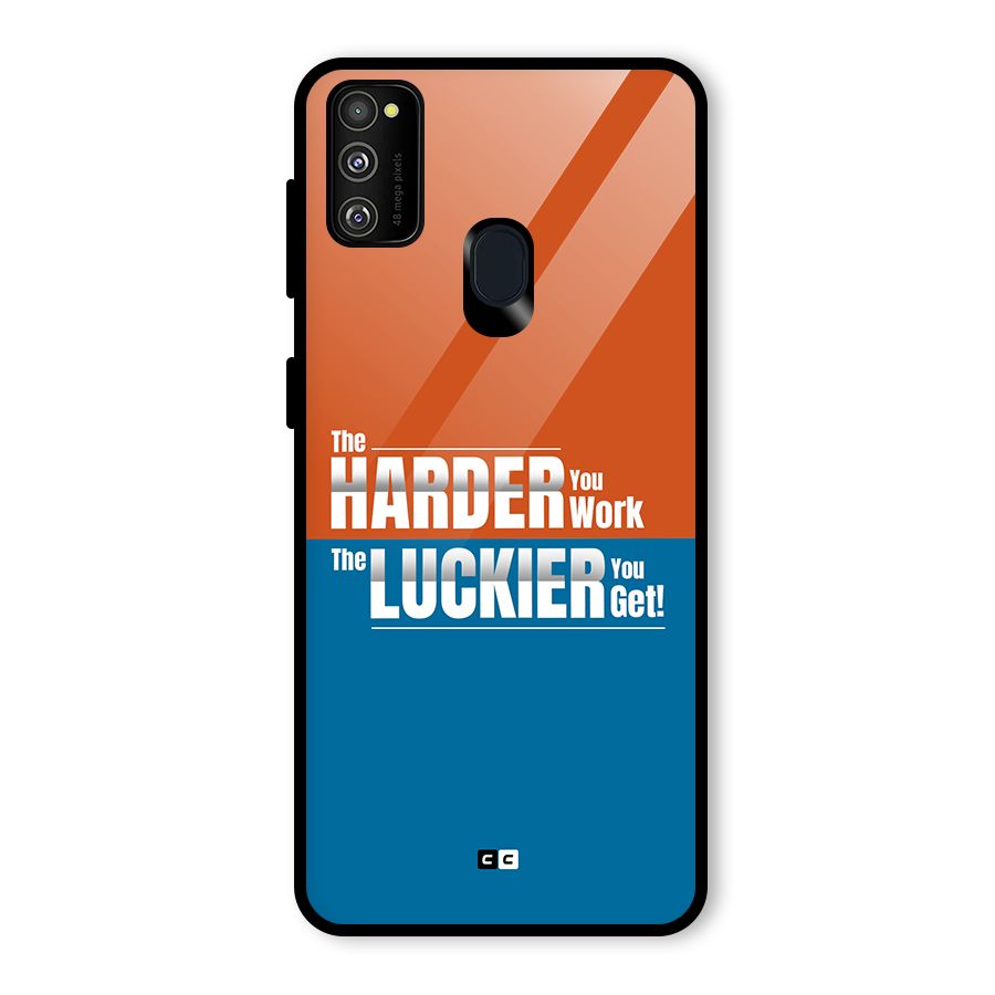Hard Luck Glass Back Case for Galaxy M30s