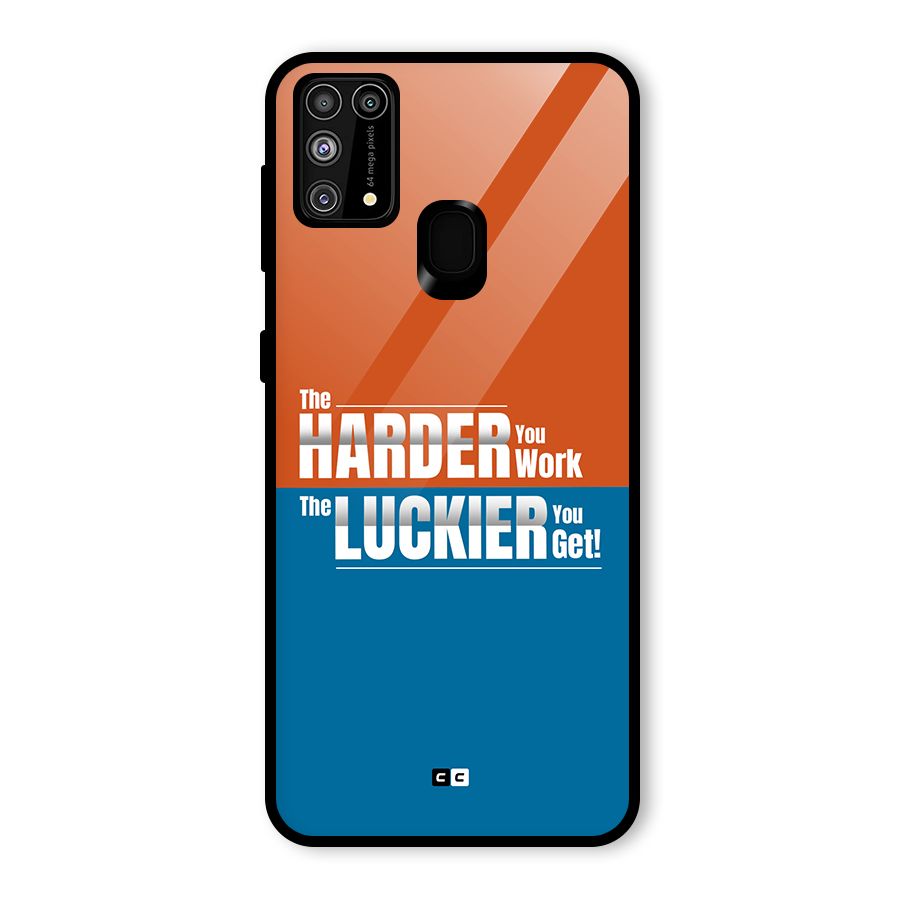 Hard Luck Glass Back Case for Galaxy M31