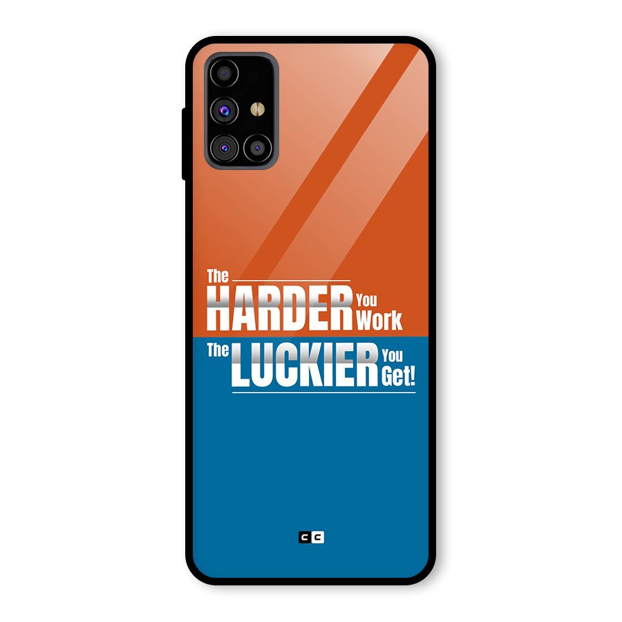 Hard Luck Glass Back Case for Galaxy M31s