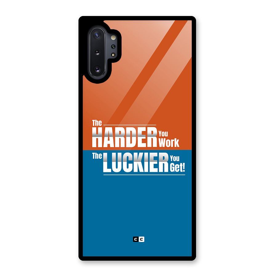 Hard Luck Glass Back Case for Galaxy Note 10 Plus