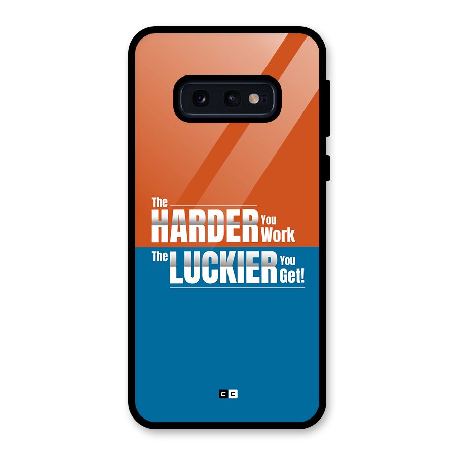 Hard Luck Glass Back Case for Galaxy S10e