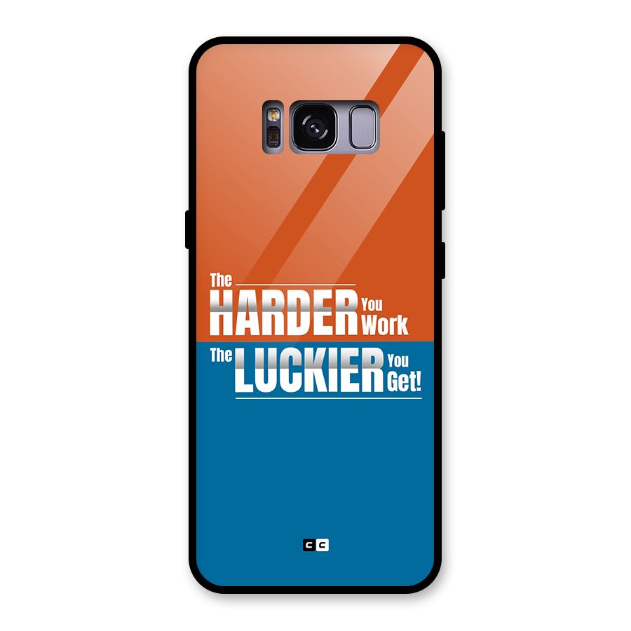 Hard Luck Glass Back Case for Galaxy S8