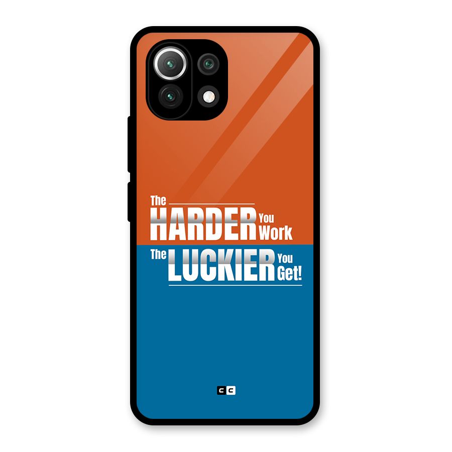 Hard Luck Glass Back Case for Mi 11 Lite NE 5G