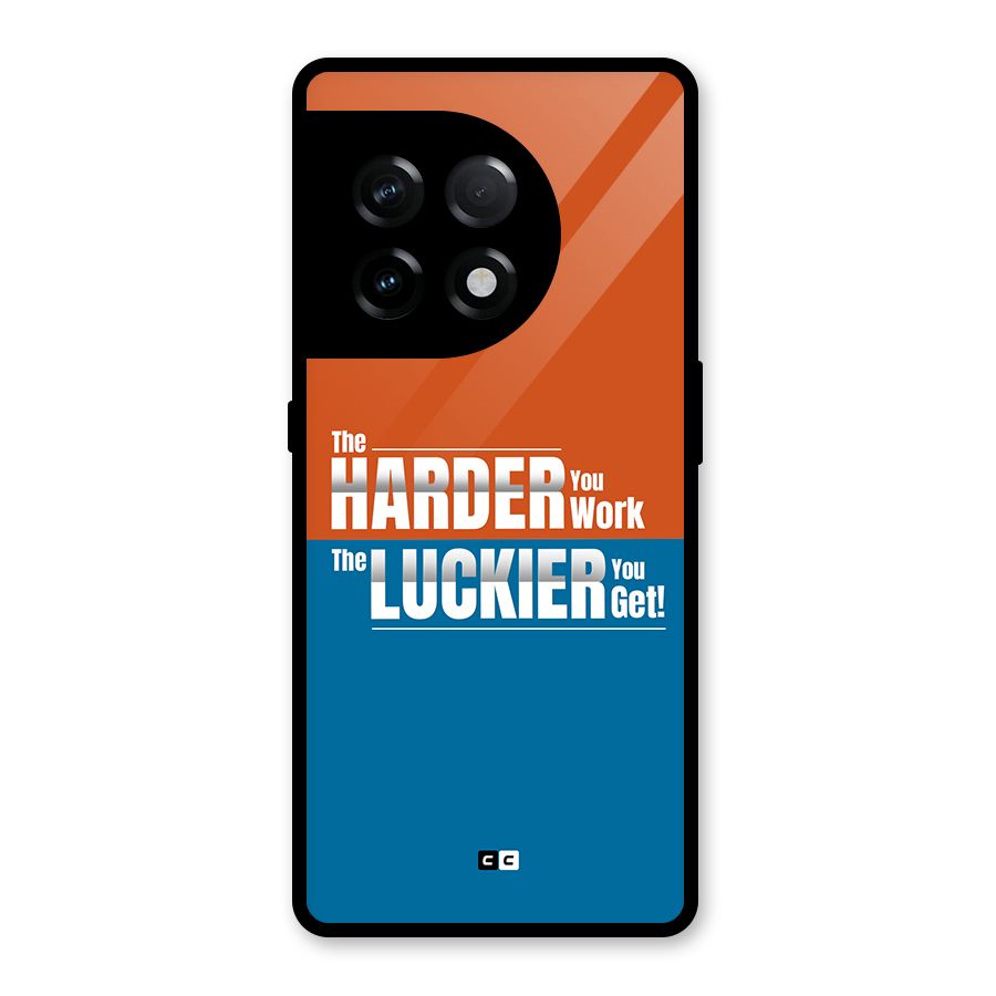 Hard Luck Glass Back Case for OnePlus 11R