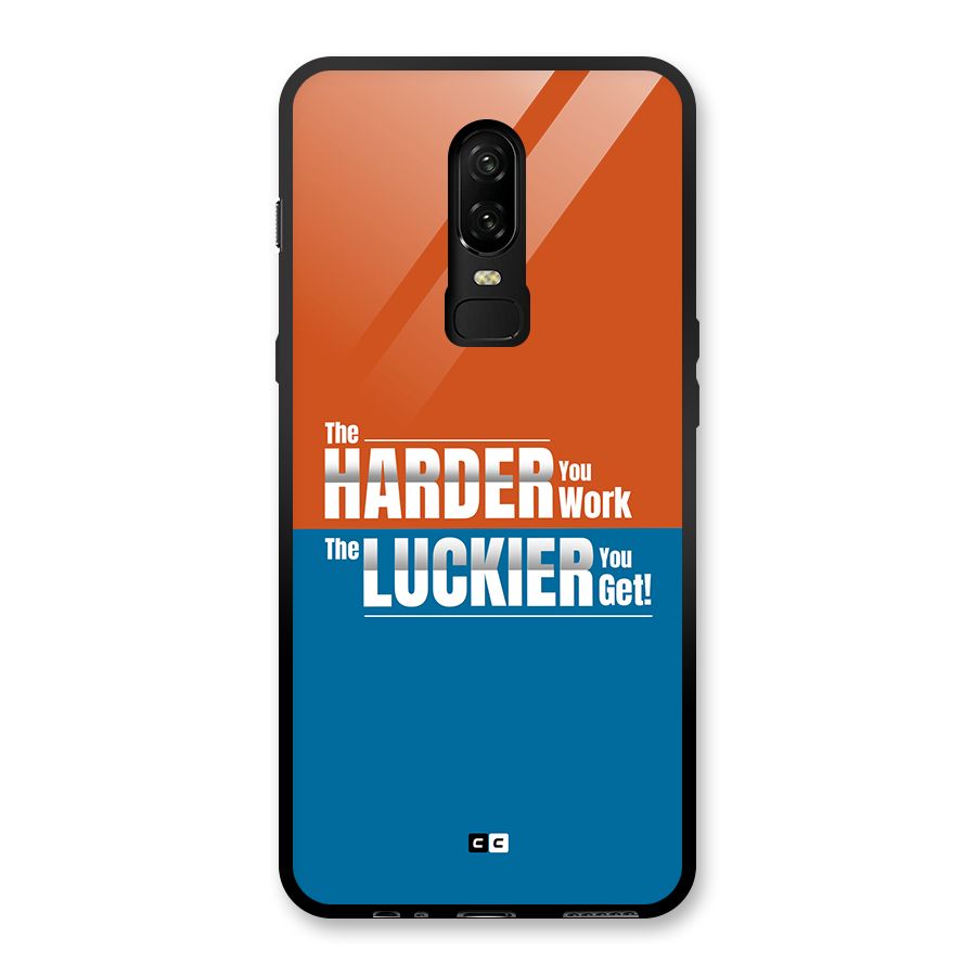 Hard Luck Glass Back Case for OnePlus 6