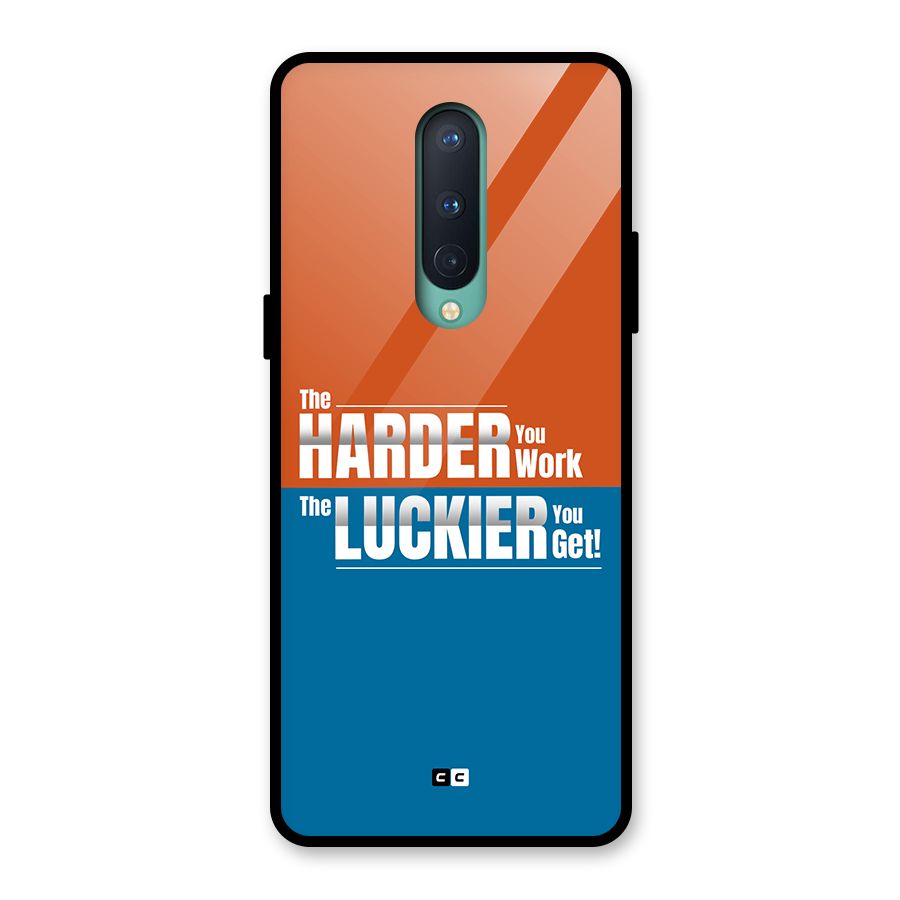 Hard Luck Glass Back Case for OnePlus 8