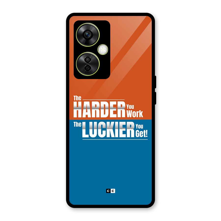 Hard Luck Glass Back Case for OnePlus Nord CE 3 Lite