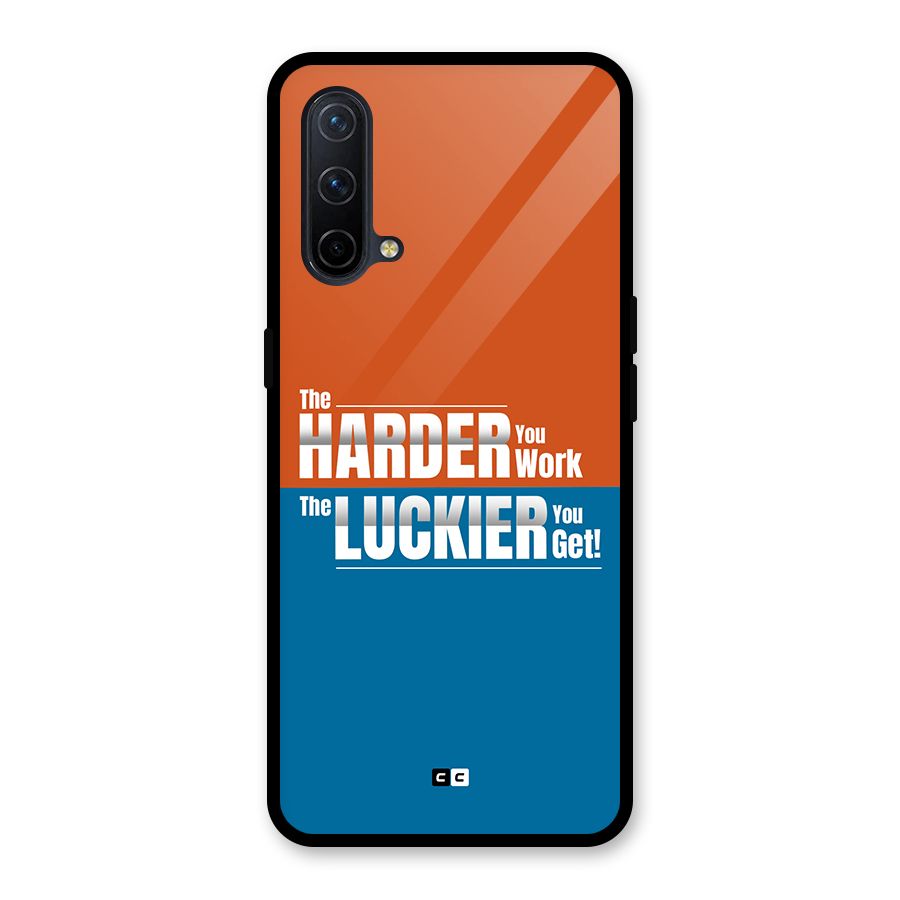 Hard Luck Glass Back Case for OnePlus Nord CE 5G