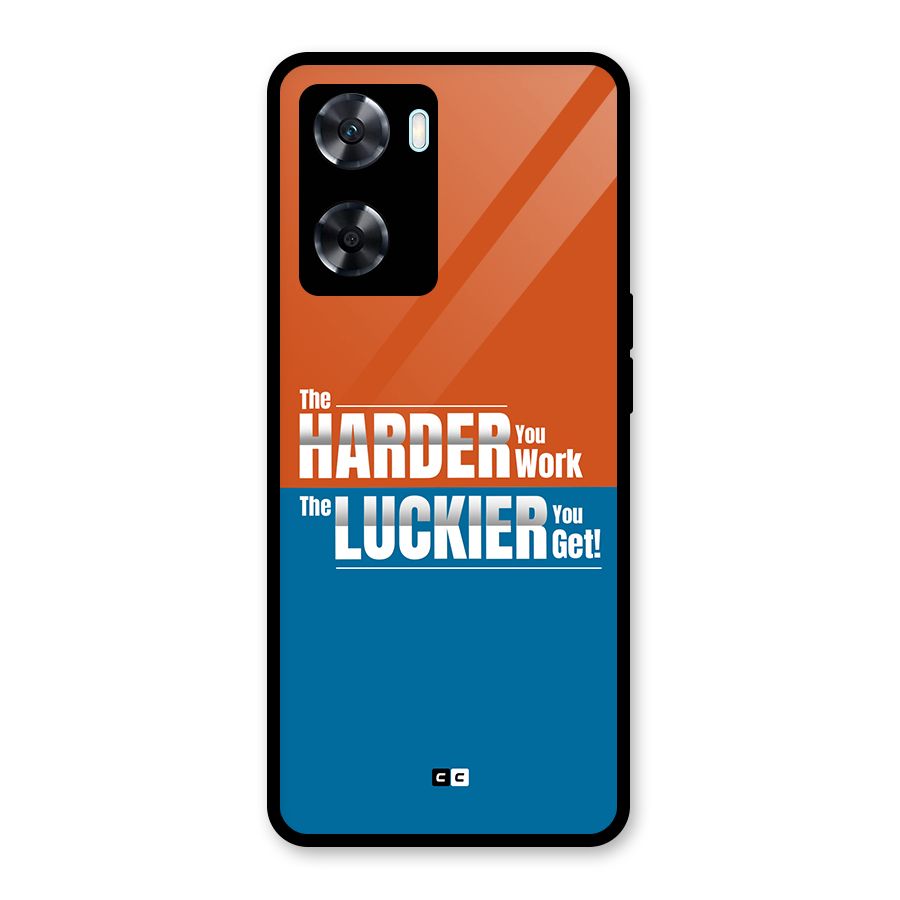 Hard Luck Glass Back Case for Oppo A77
