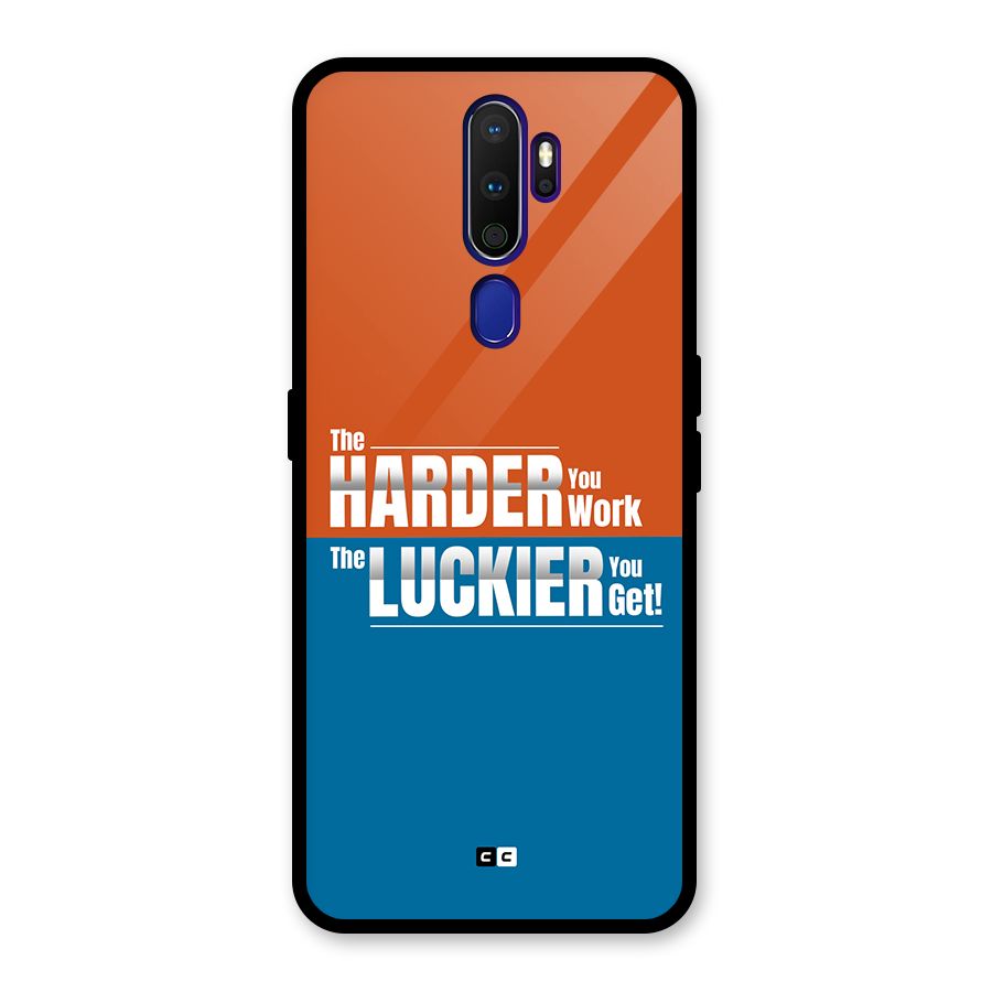 Hard Luck Glass Back Case for Oppo A9 (2020)