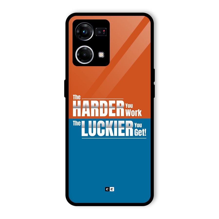 Hard Luck Glass Back Case for Oppo F21 Pro 5G