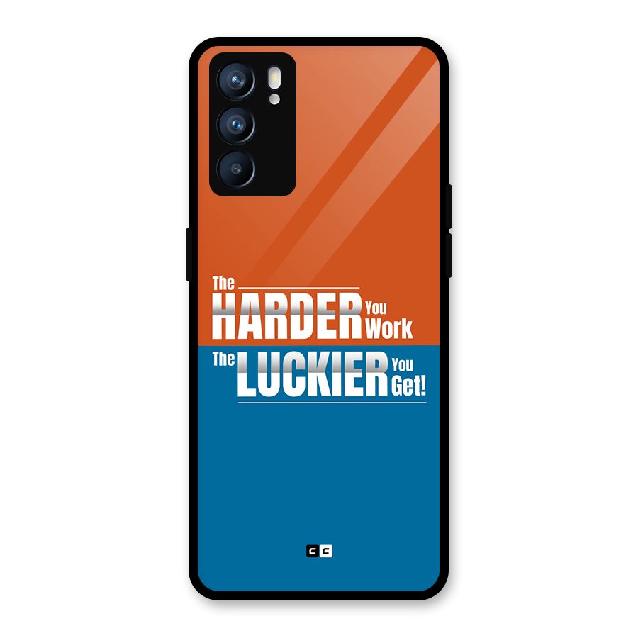 Hard Luck Glass Back Case for Oppo Reno6 5G