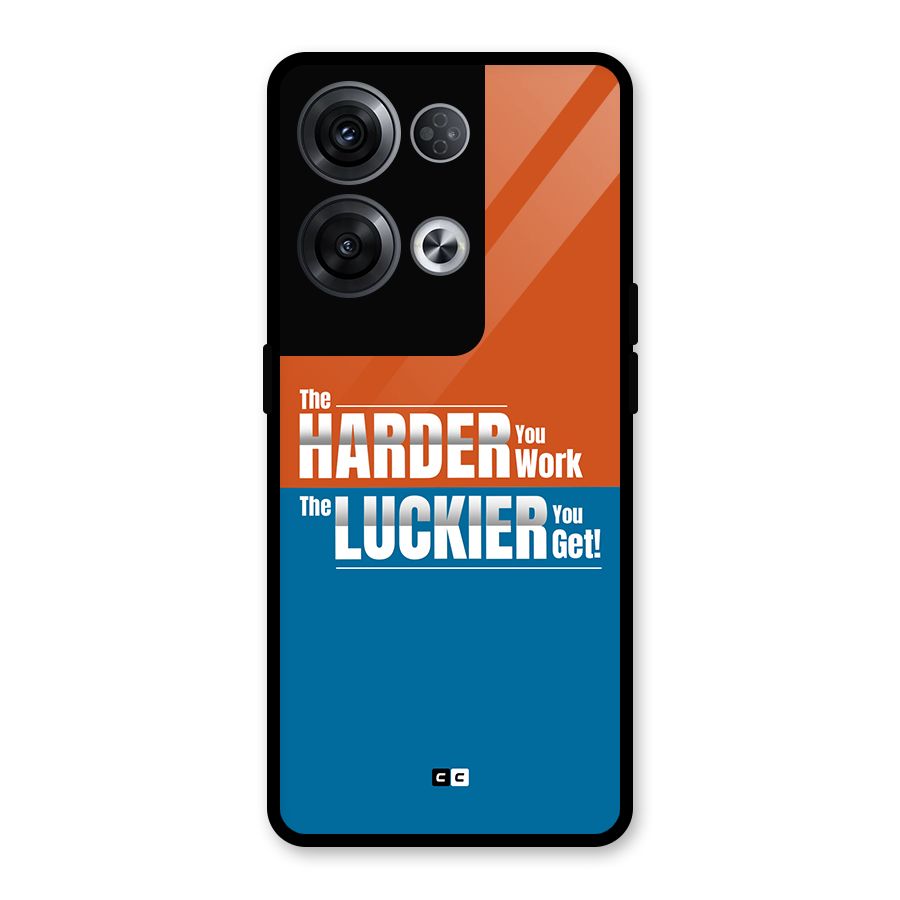 Hard Luck Glass Back Case for Oppo Reno8 Pro 5G