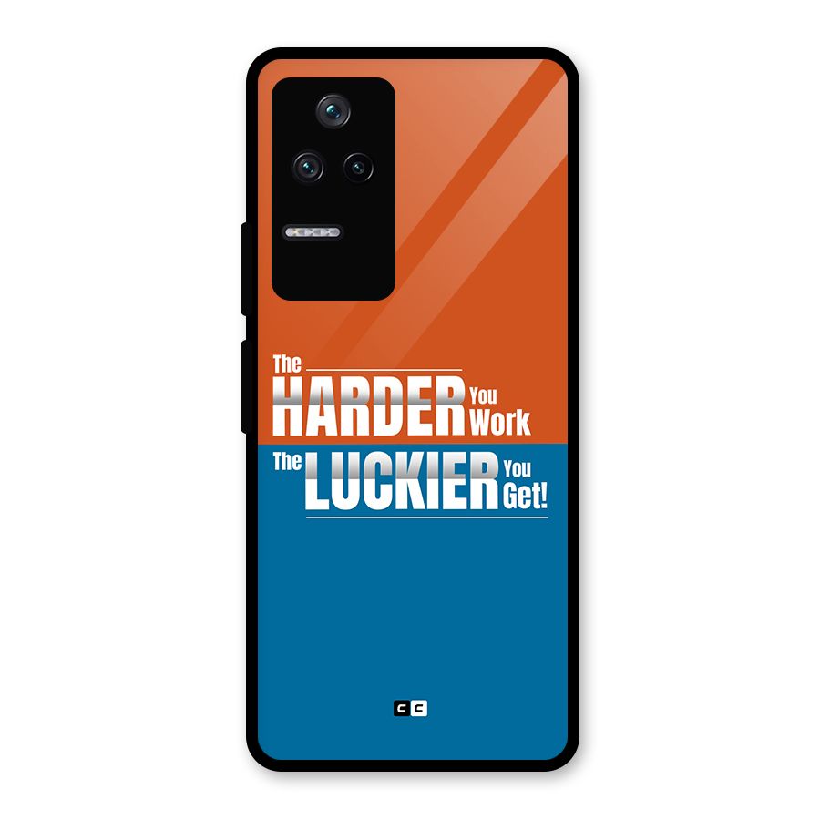 Hard Luck Glass Back Case for Poco F4 5G
