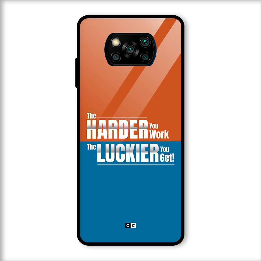 Hard Luck Glass Back Case for Poco X3