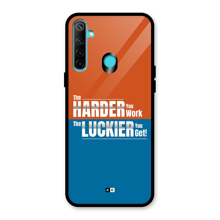 Hard Luck Glass Back Case for Realme 5i