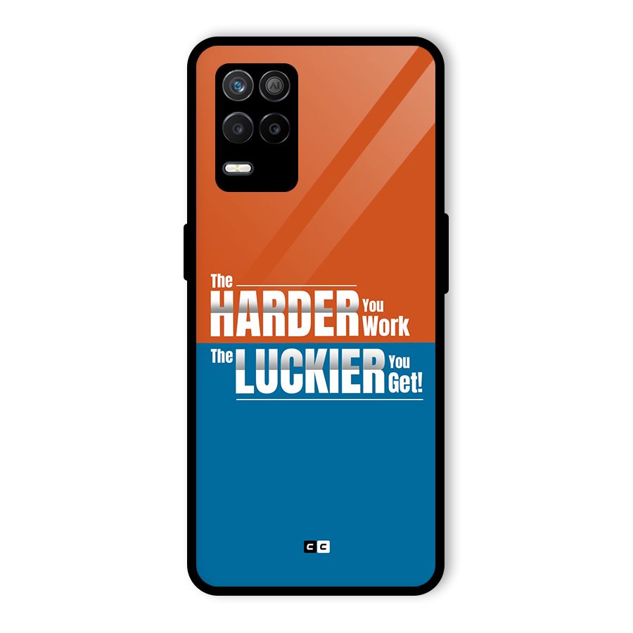 Hard Luck Glass Back Case for Realme 8 5G