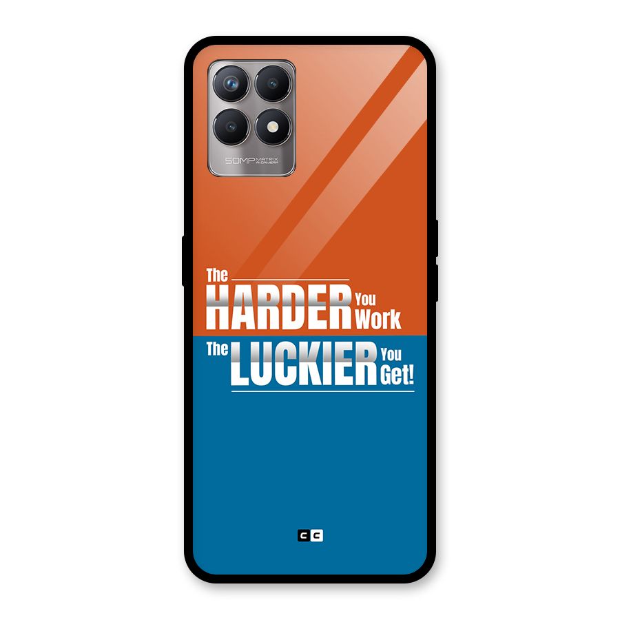 Hard Luck Glass Back Case for Realme 8i